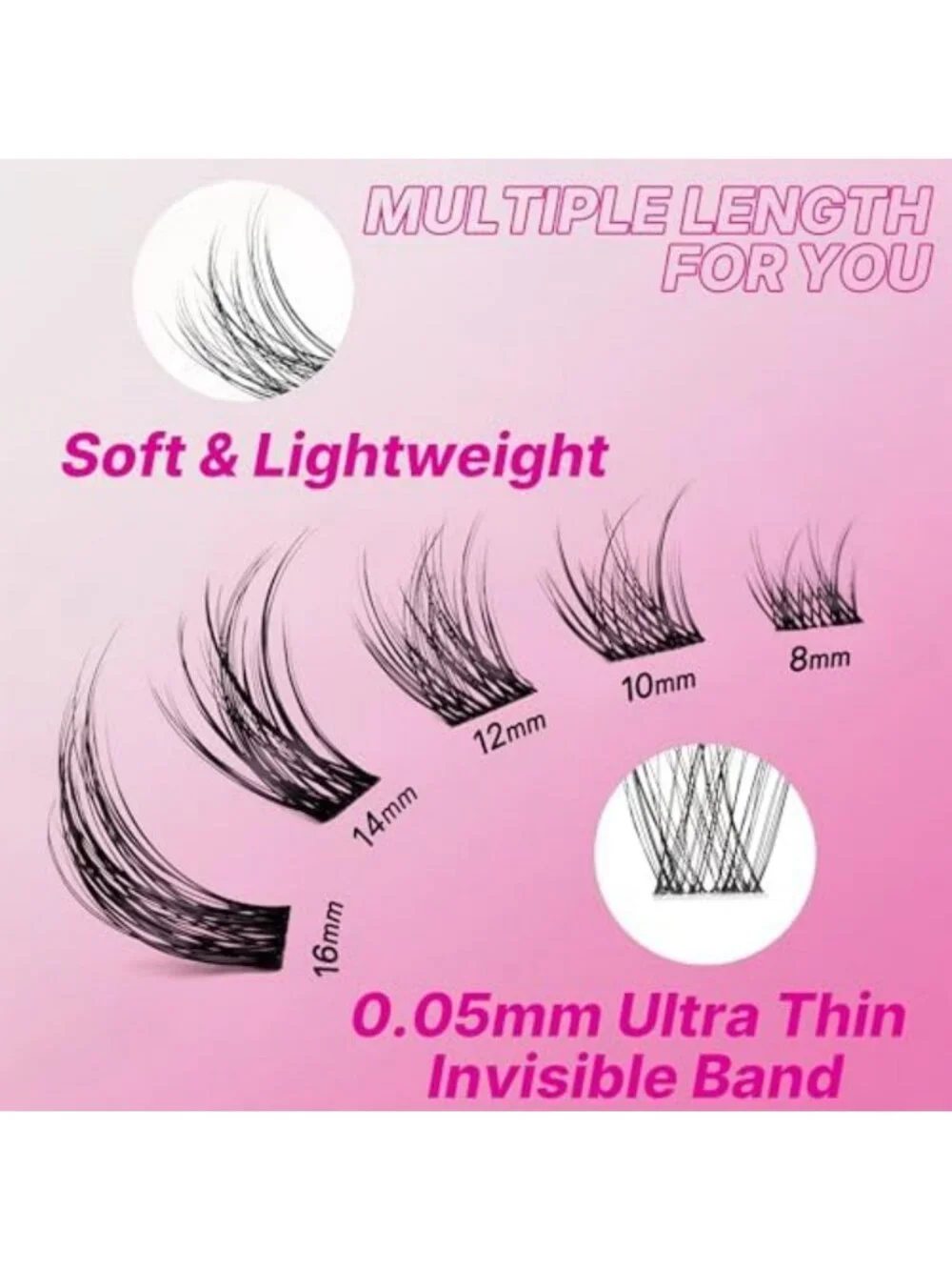 Luxe Bold Lash Clusters Kit for Beginners | Easy Five-Second Eyelash Application